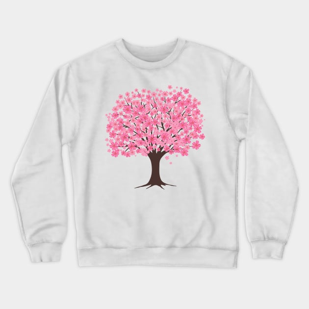 Sakura Tree Crewneck Sweatshirt by SWON Design